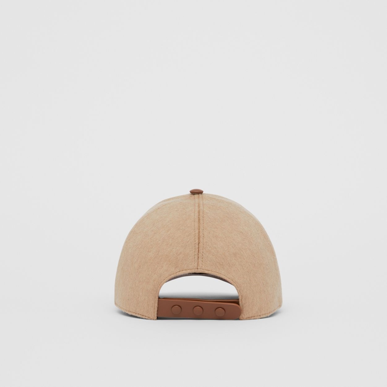 Monogram Motif Cashmere and Leather Baseball Cap - 7