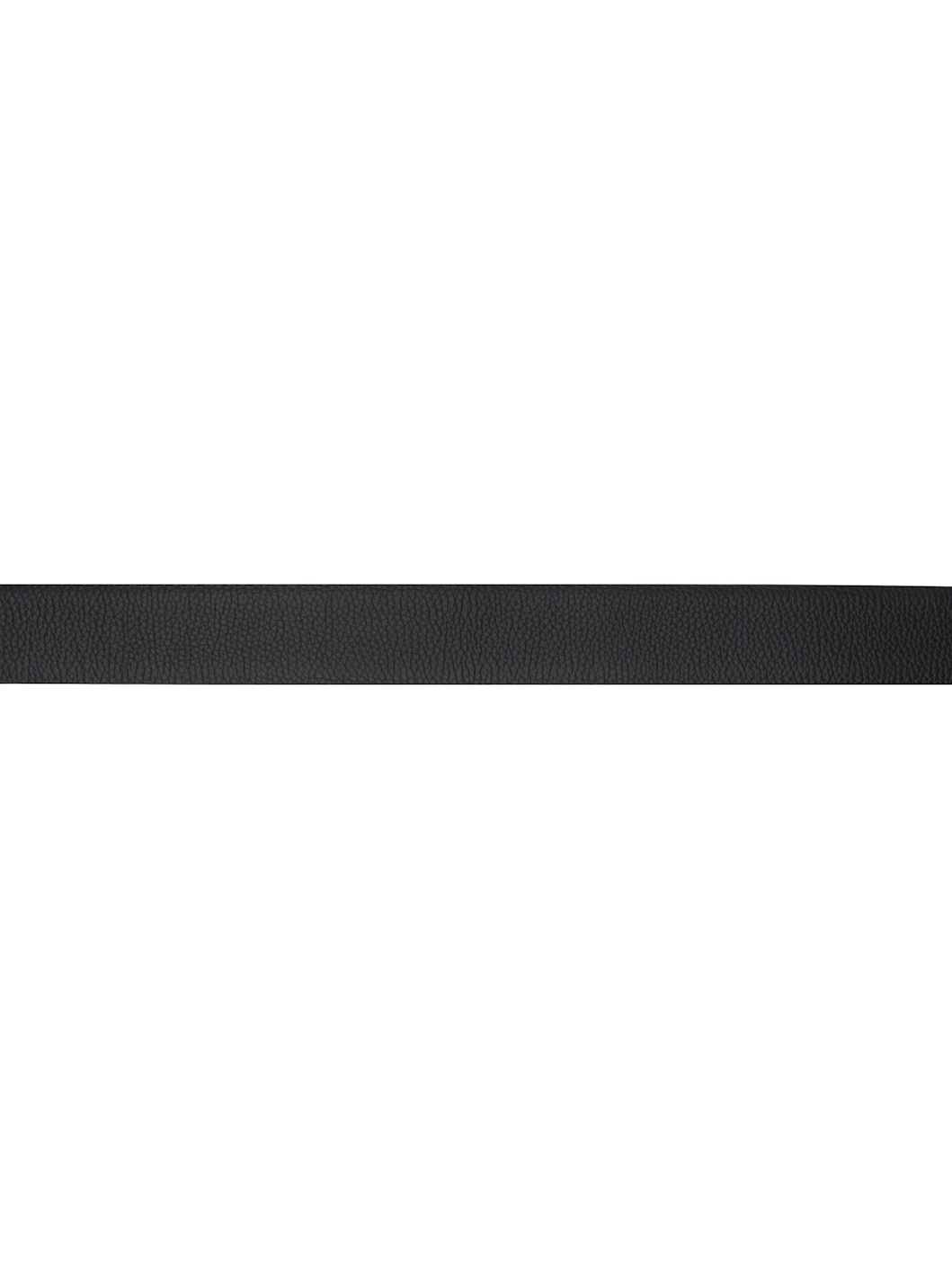 Black Grain Leather Insert Buckle T Belt - 2