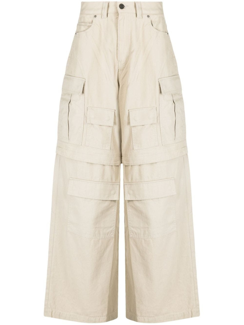 wide-leg cargo trousers 1