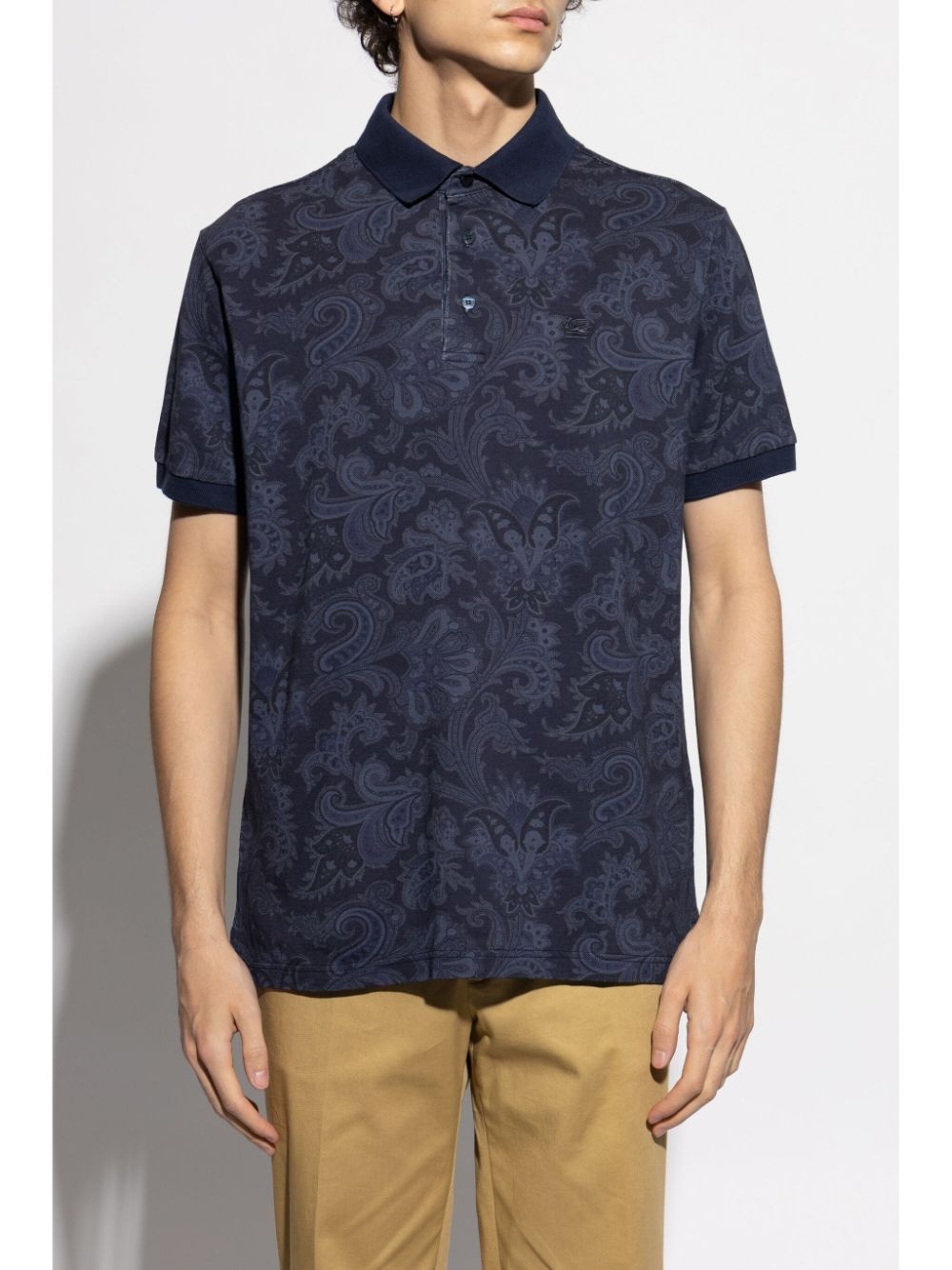 paisley-print polo shirt - 3