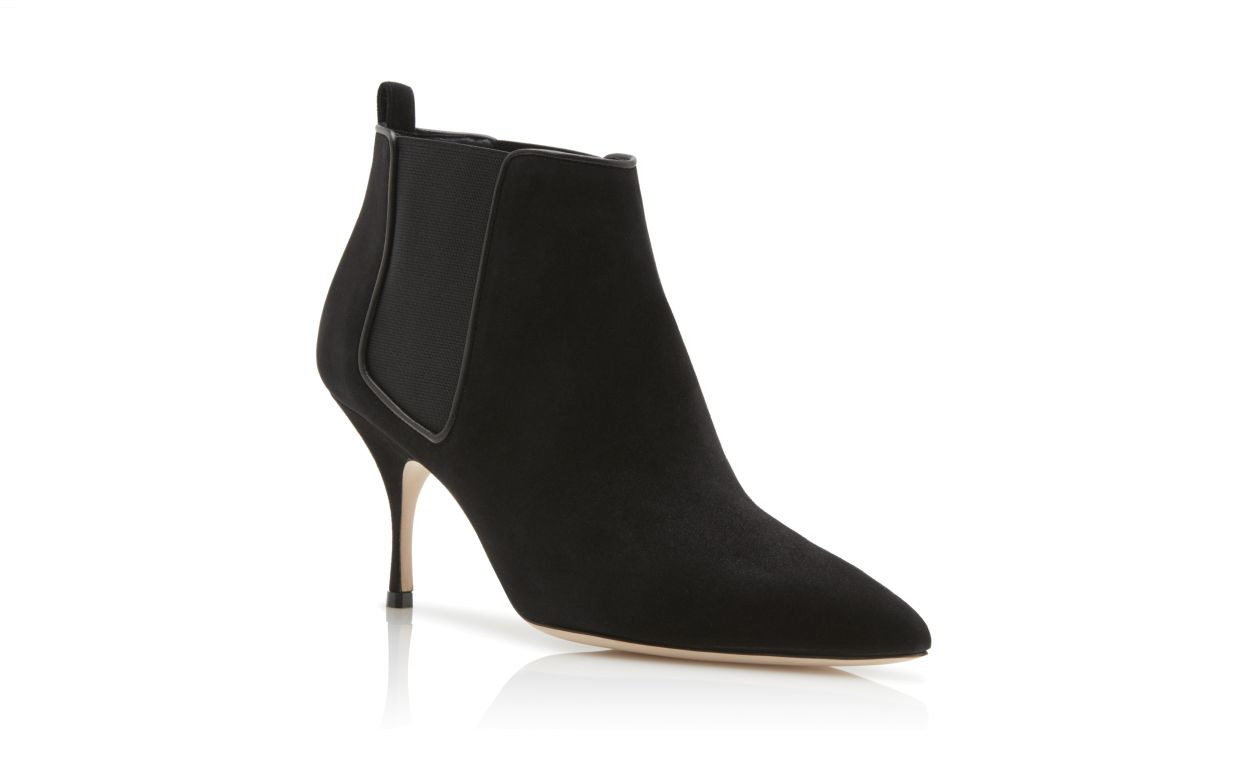 Black Suede Ankle Boots - 3