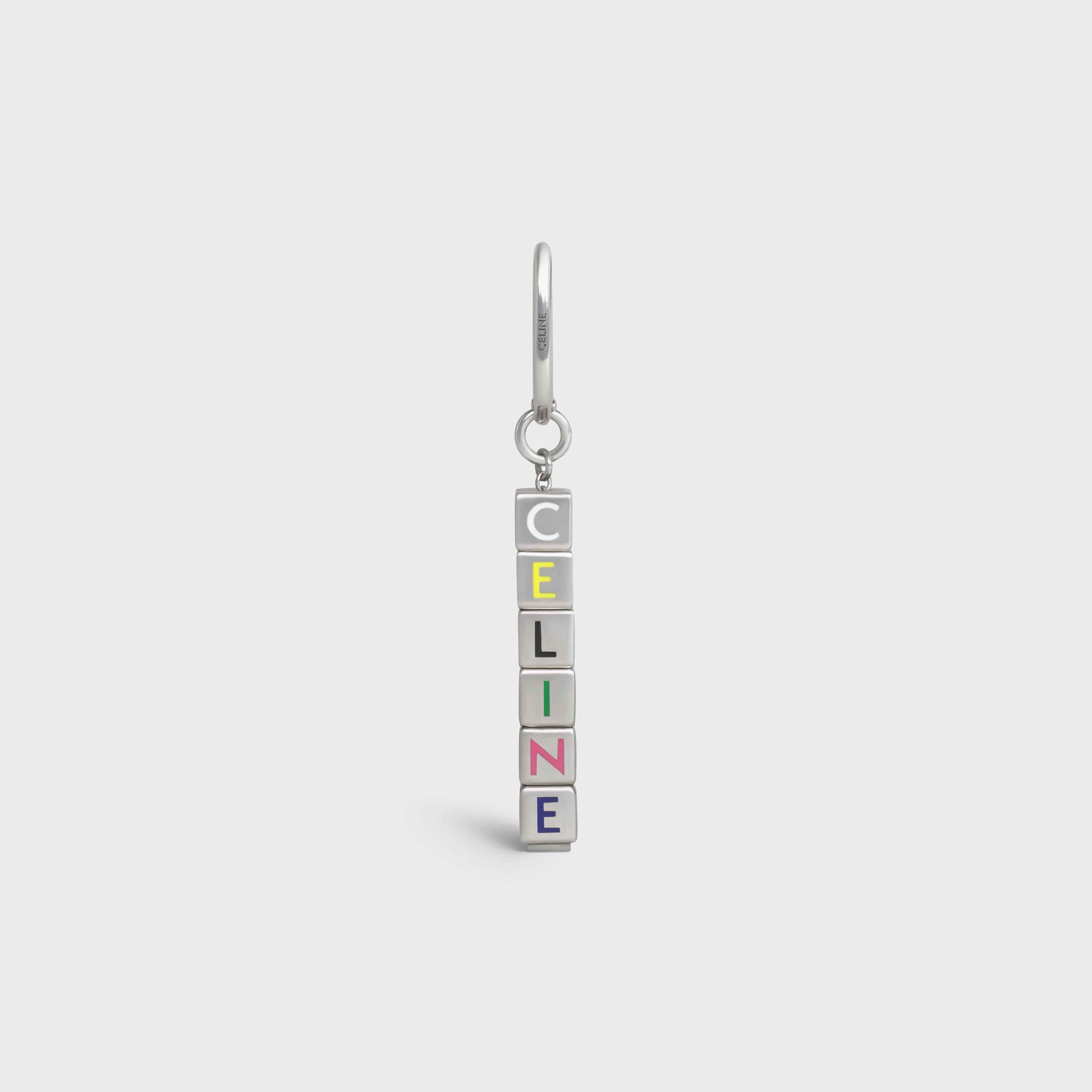 Celine Earring in Sterling Silver and Enamel - 1