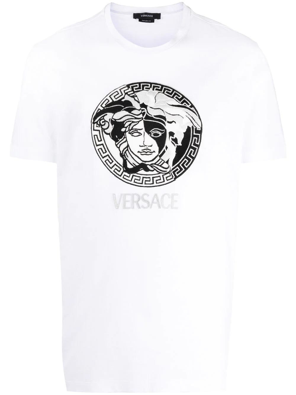 embroidered Medusa head T-shirt - 1