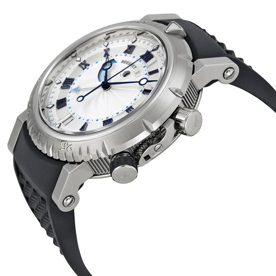 Pre-owned Breguet Marine Silver Dial Men's Watch 5847BB/12/5ZV - 2