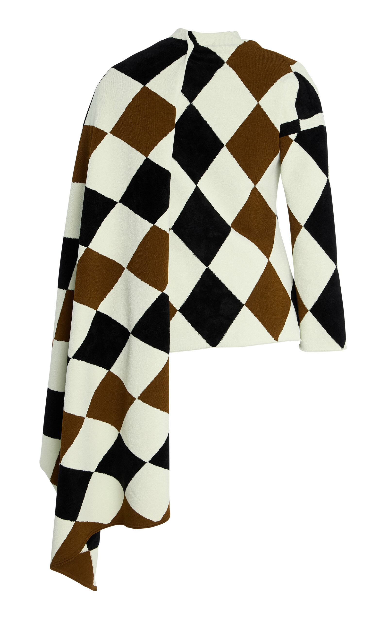 Vanne Argyle Velvet Knit Top multi - 5