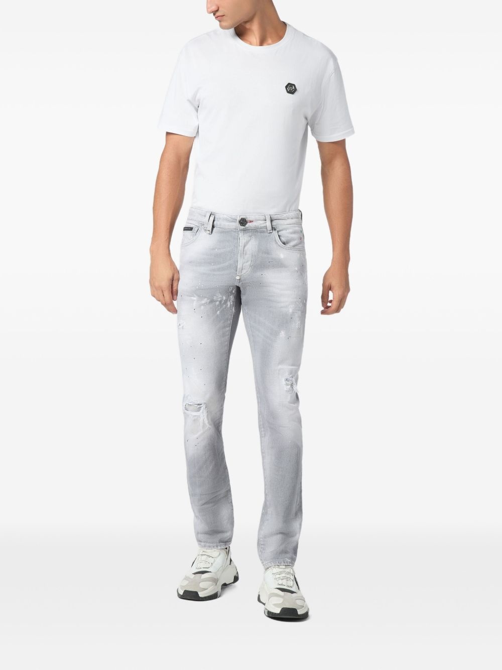 Paisley Bandana super-straight jeans - 2