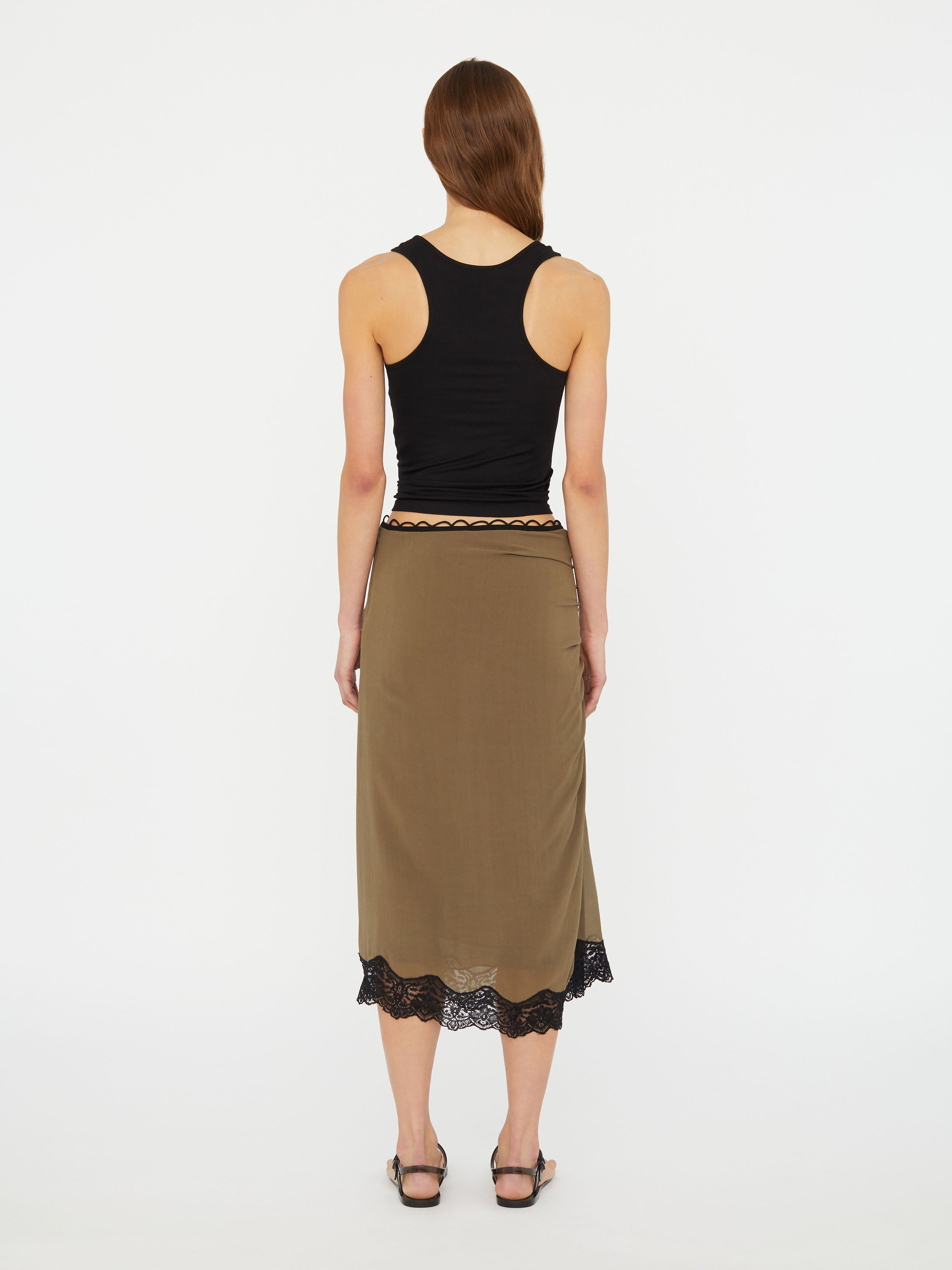 Encased Lace Rib Tank - 4