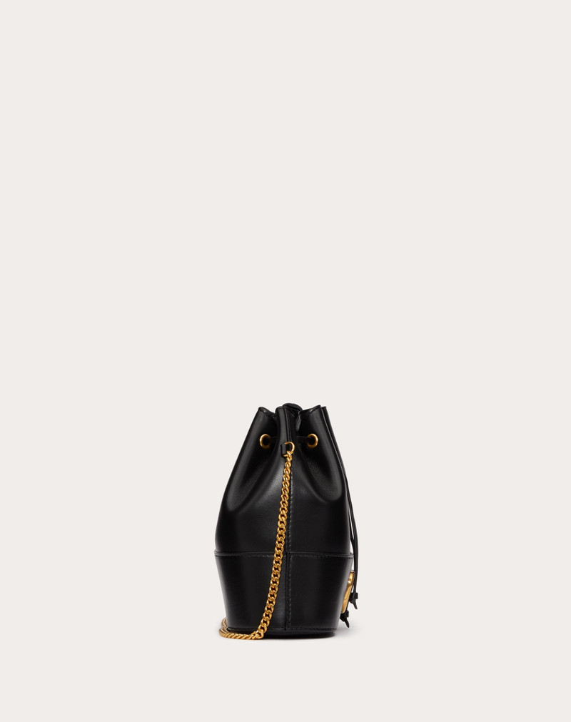 MINI BUCKET BAG IN NAPPA WITH VLOGO SIGNATURE CHAIN 4