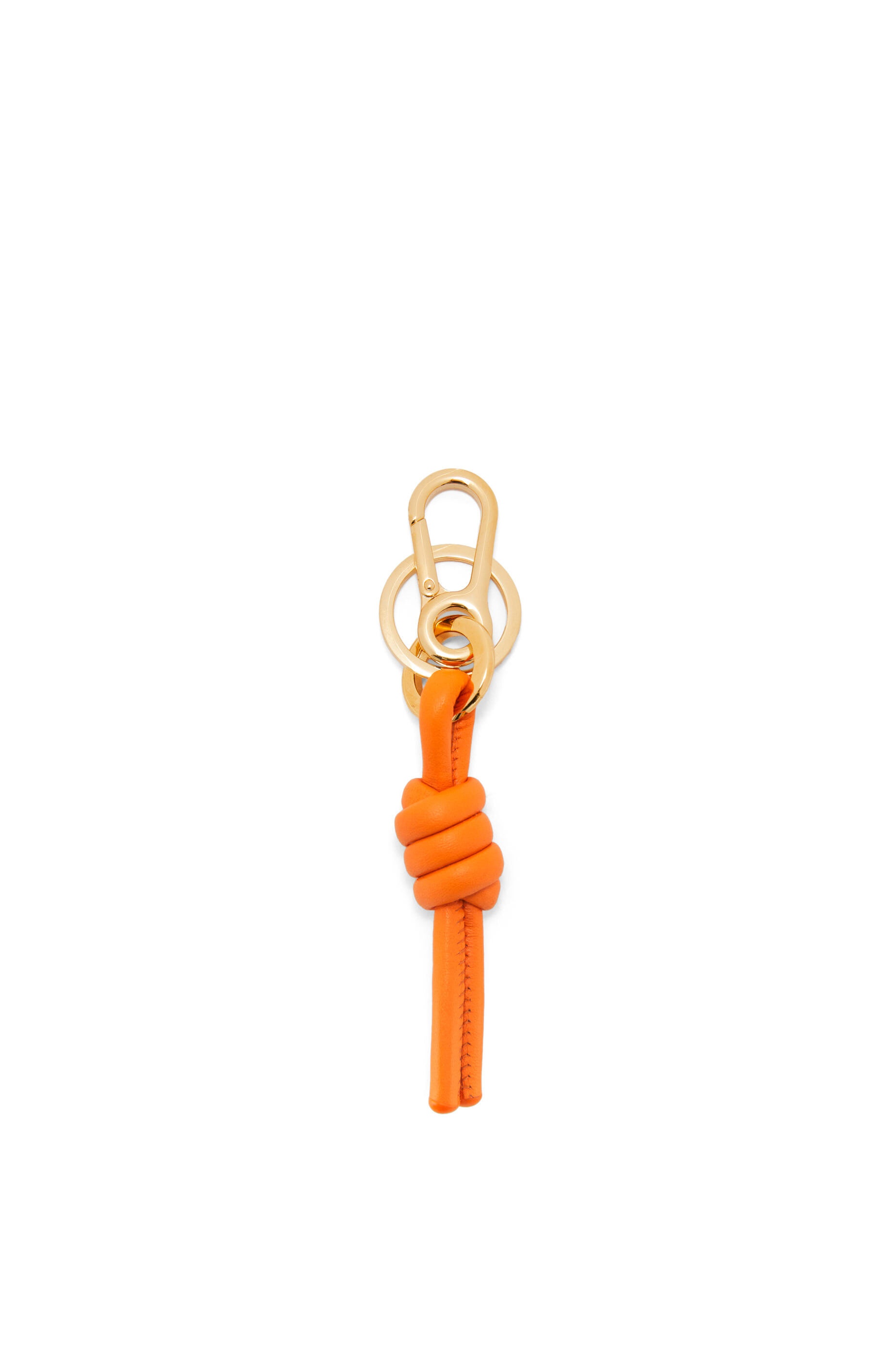 Knot charm in classic calfskin and brass - 2