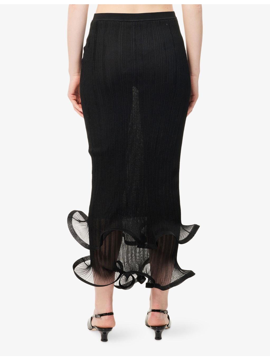 Kelso Slim-Fit Woven Knitted Midi Skirt - 4