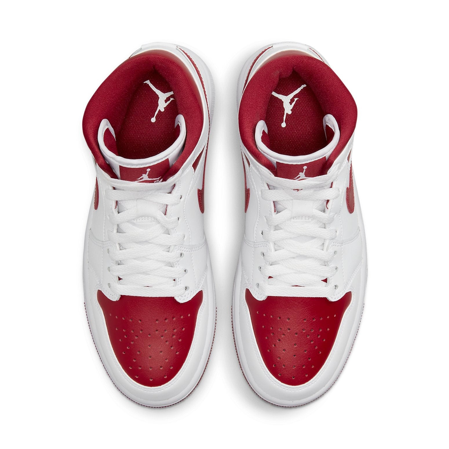 (WMNS) Air Jordan 1 Mid 'White Pomegranate' BQ6472-161 - 4