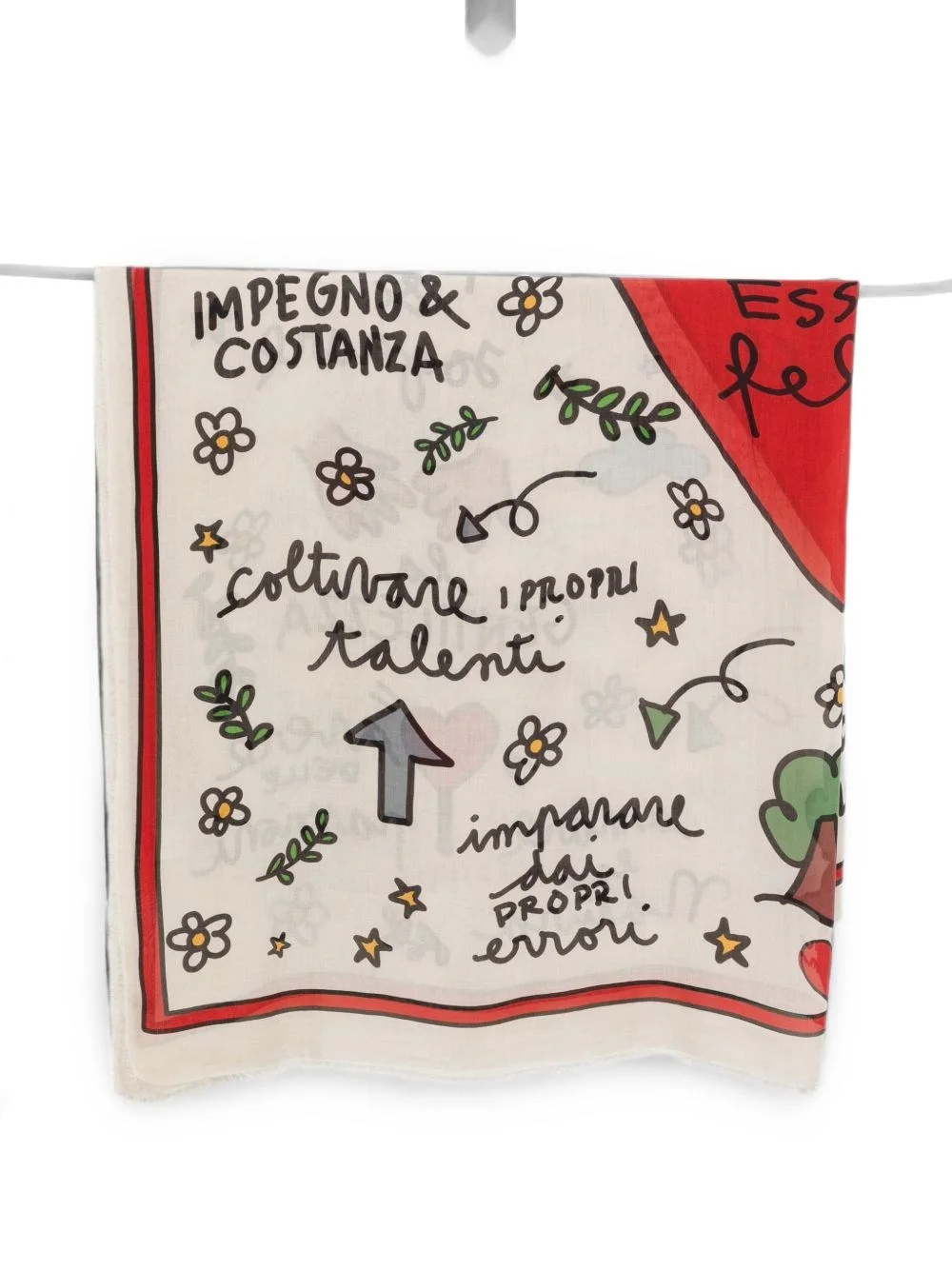 To Be Happy printed stole - 1