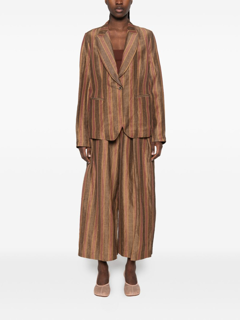 Karon striped single-button blazer 3