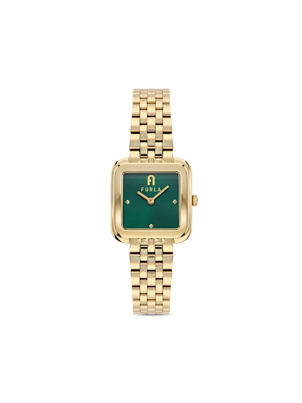 square-gold tone watch - 1