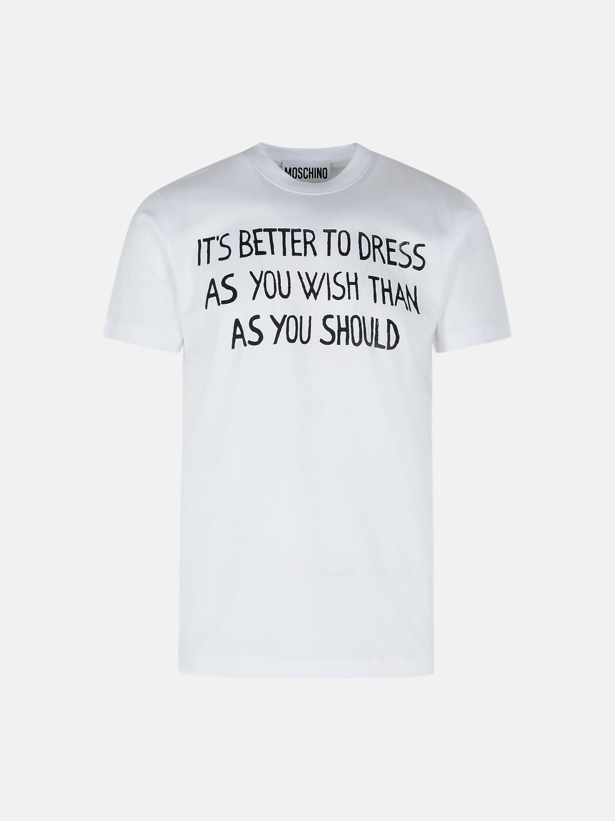 WHITE COTTON T-SHIRT - 1
