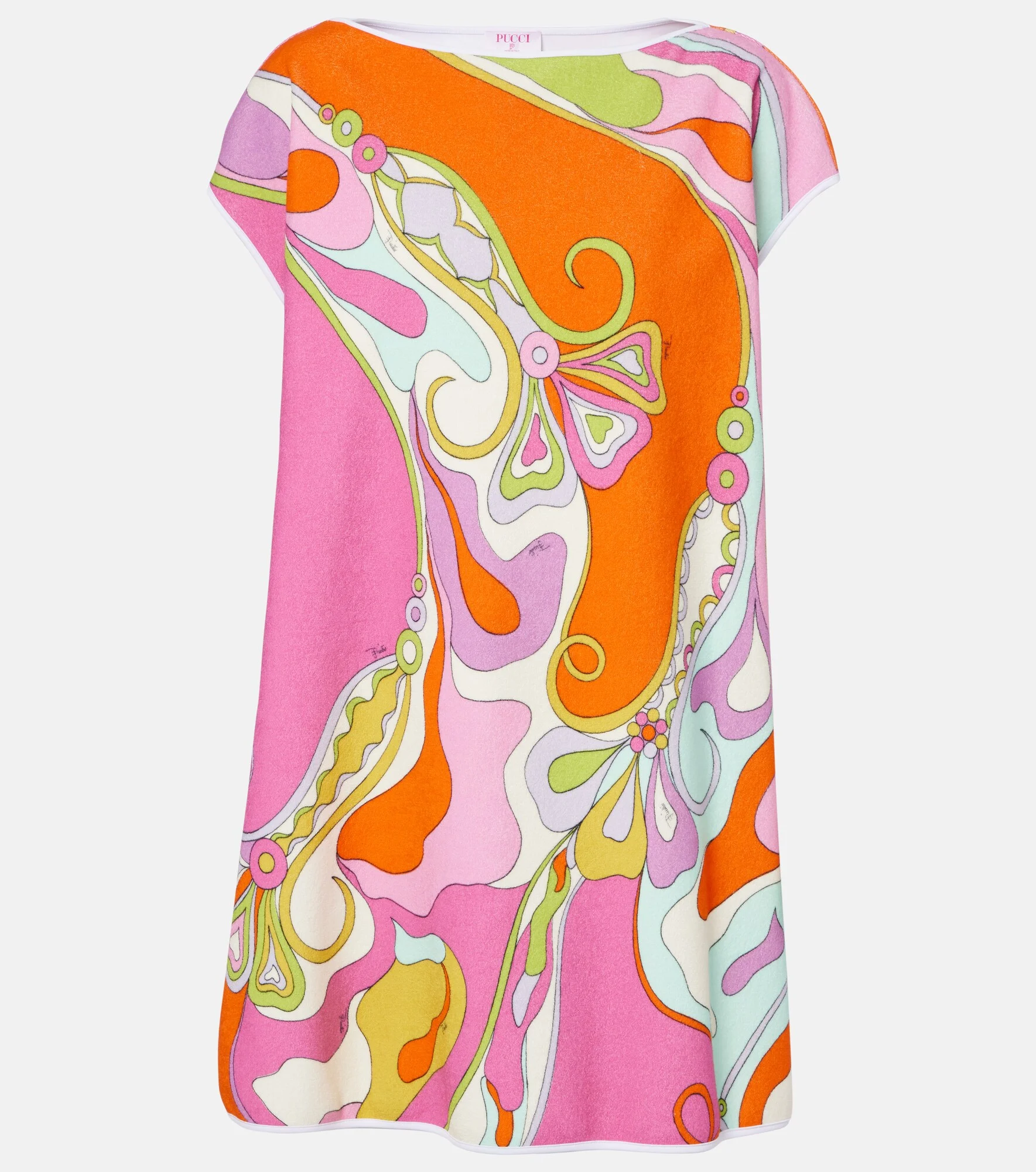 Orchidee cotton-blend terry minidress - 1