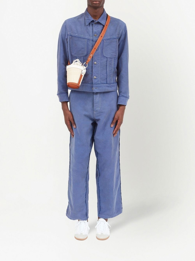 Maison Margiela woven-raffia shoulder bag outlook