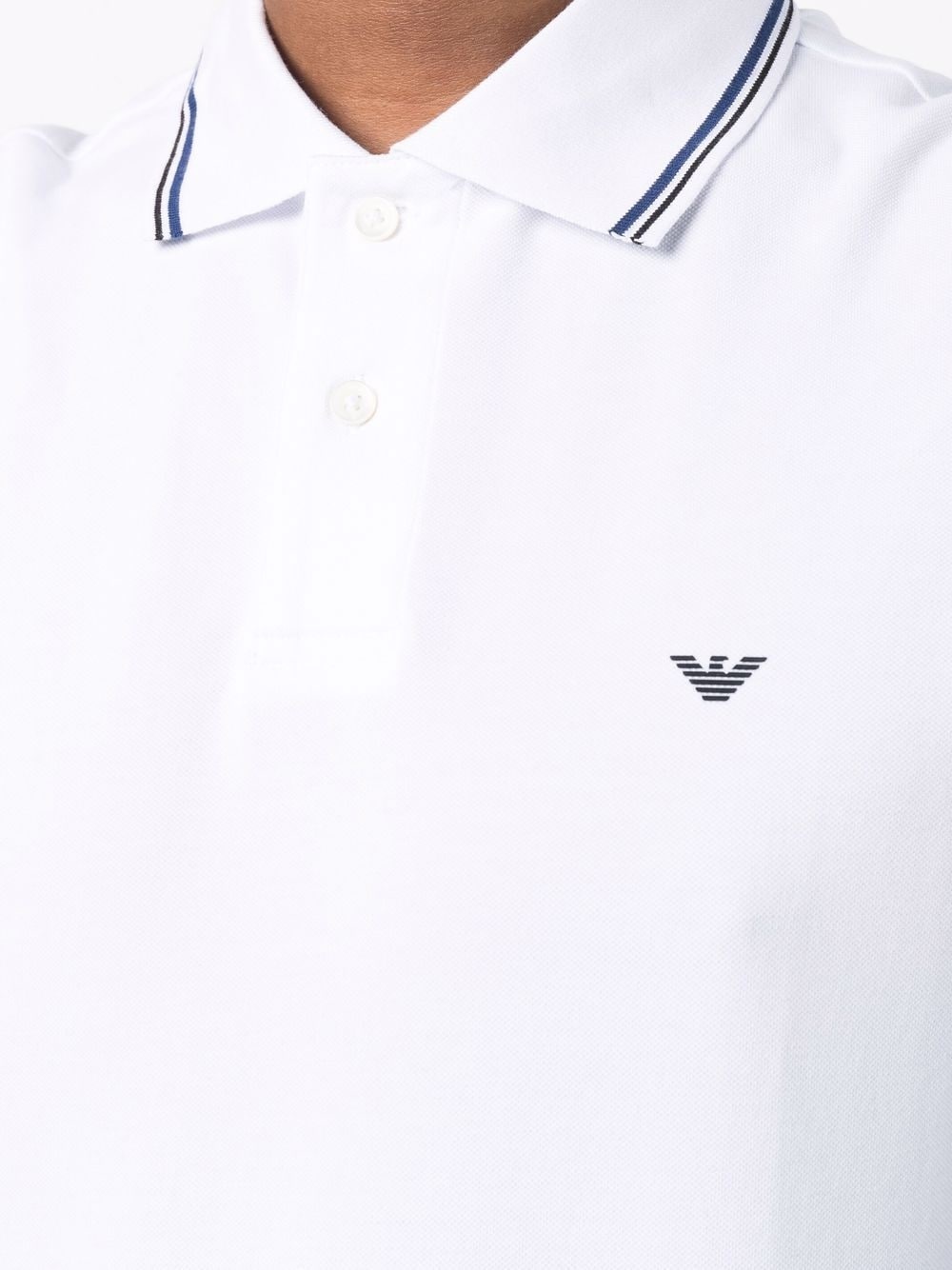 logo-print cotton polo shirt - 5