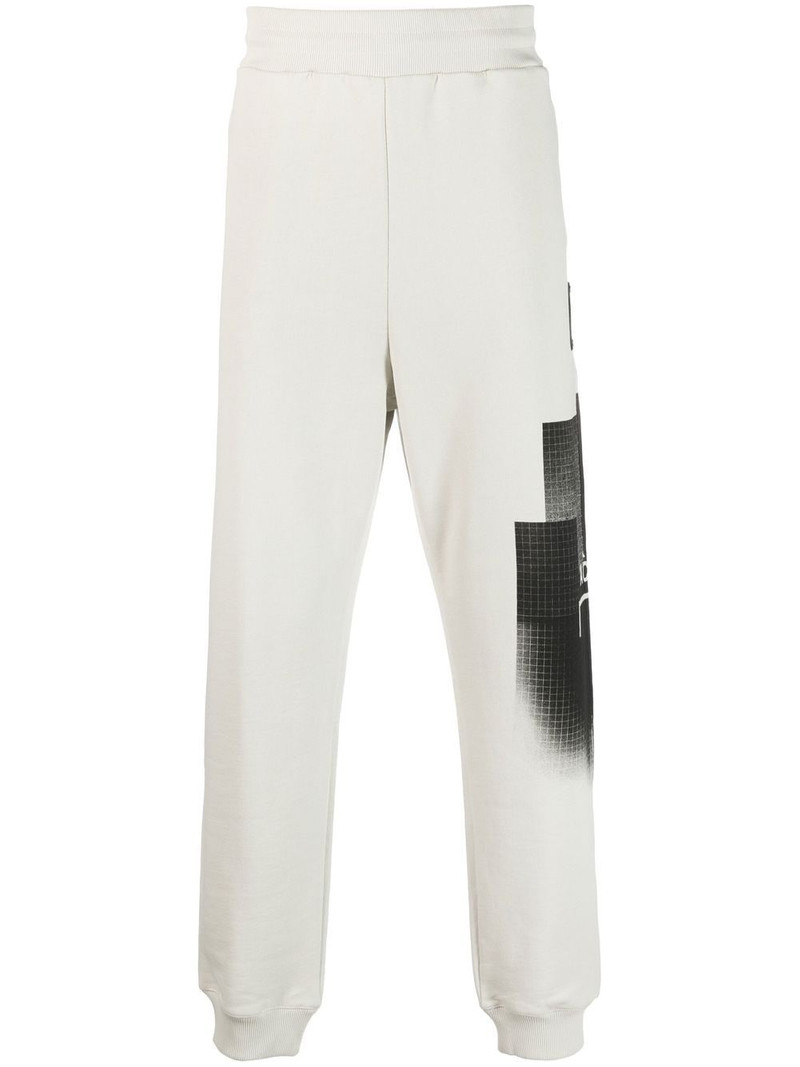 Brutalist logo-print track pants 1