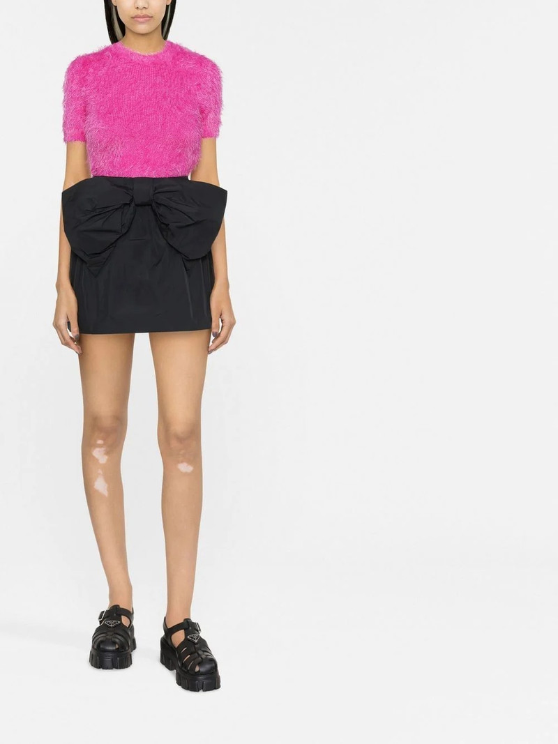REDValentino bow-detail taffeta mini skirt outlook