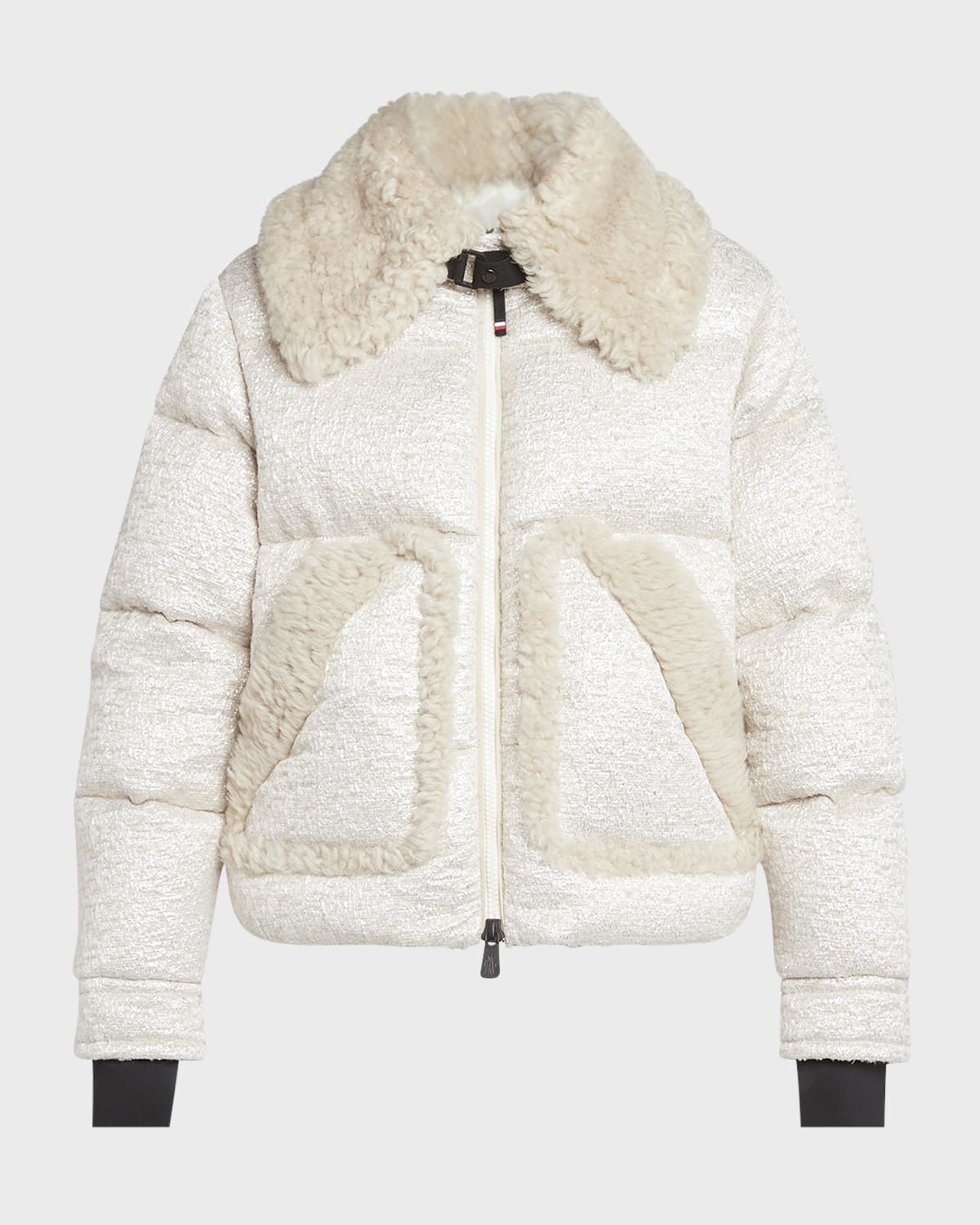 Stowe Metallic Boucle Puffer Jacket - 1