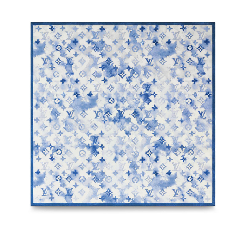 Monogram Watercolor Set Mask Cover And Bandana 4