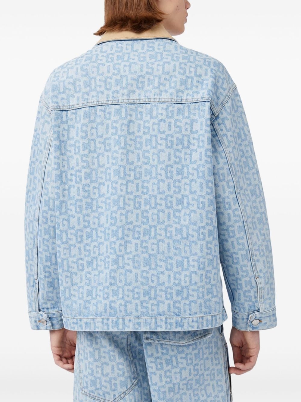 monogram denim Harrington jacket - 4
