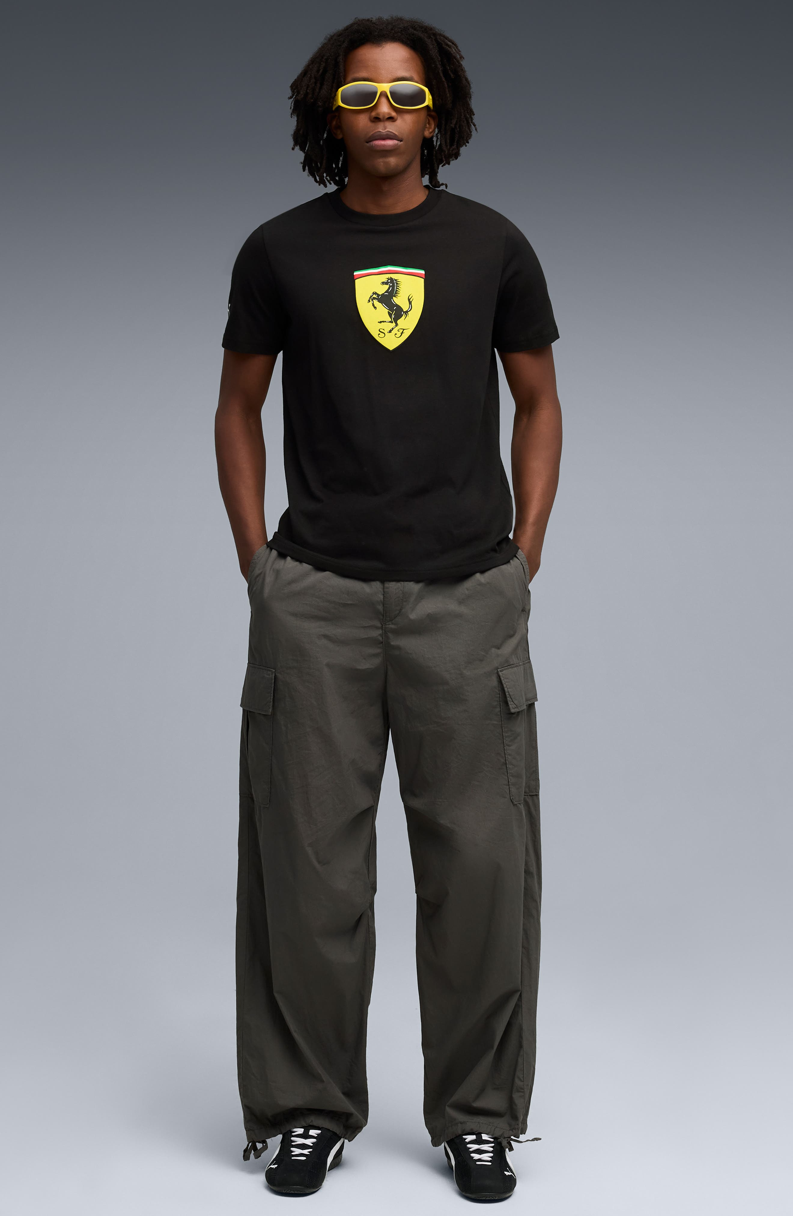 PUMA x Ferrari Sportswear Shield Graphic T-Shirt in Puma Black at Nordstrom - 5