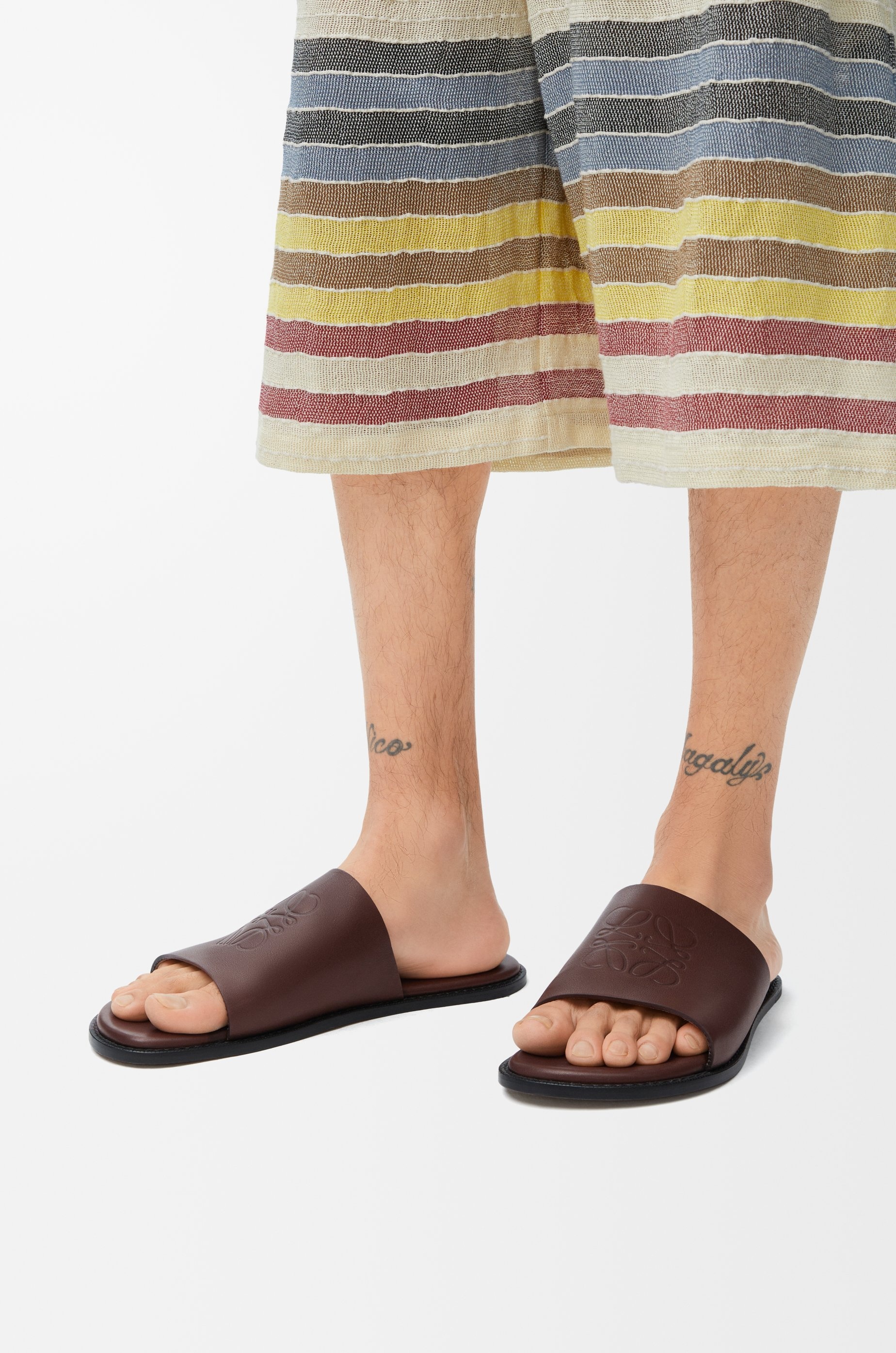 Flex Anagram slide in soft calfskin - 2
