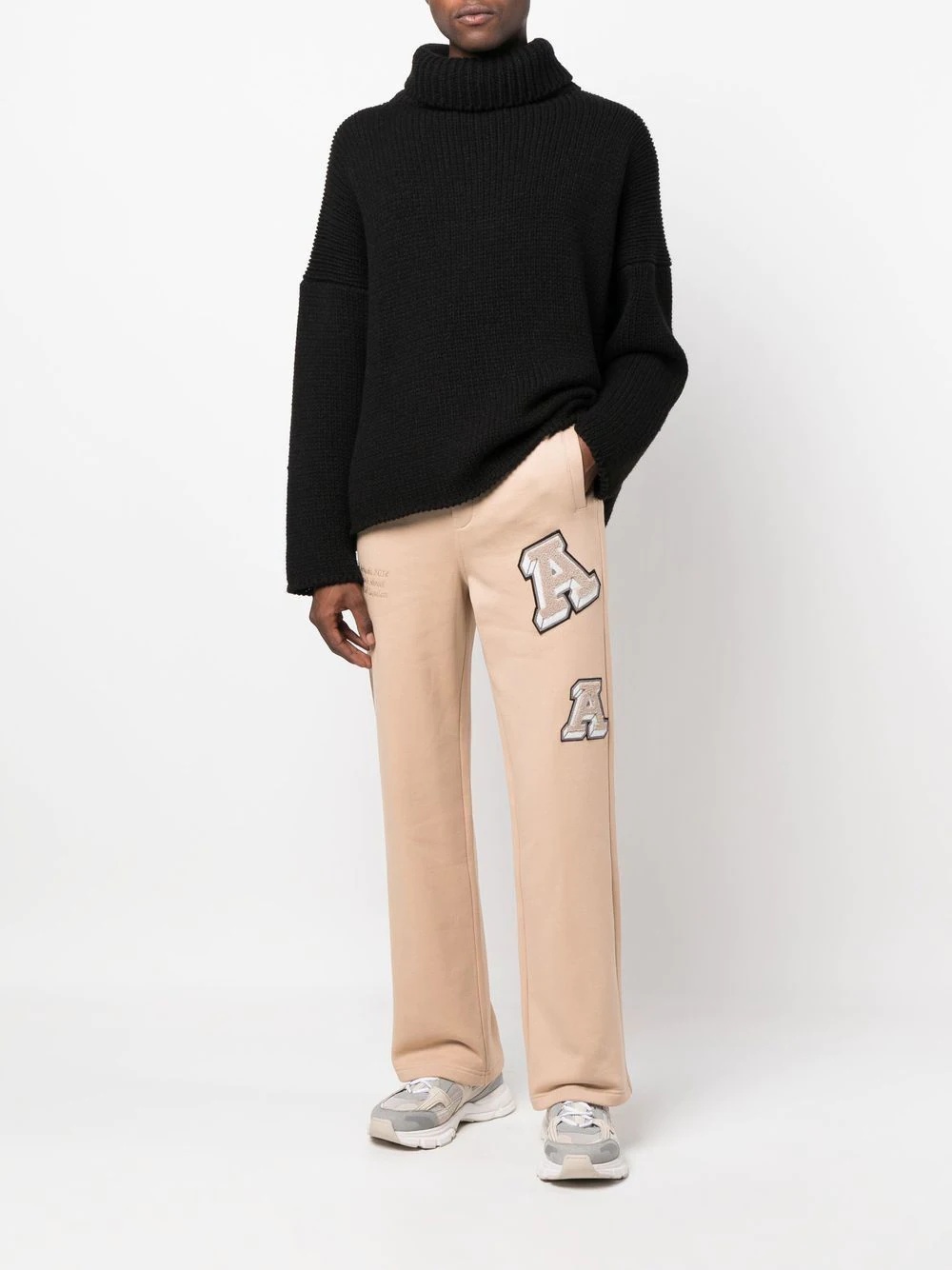 Illusion appliqué track pants - 2