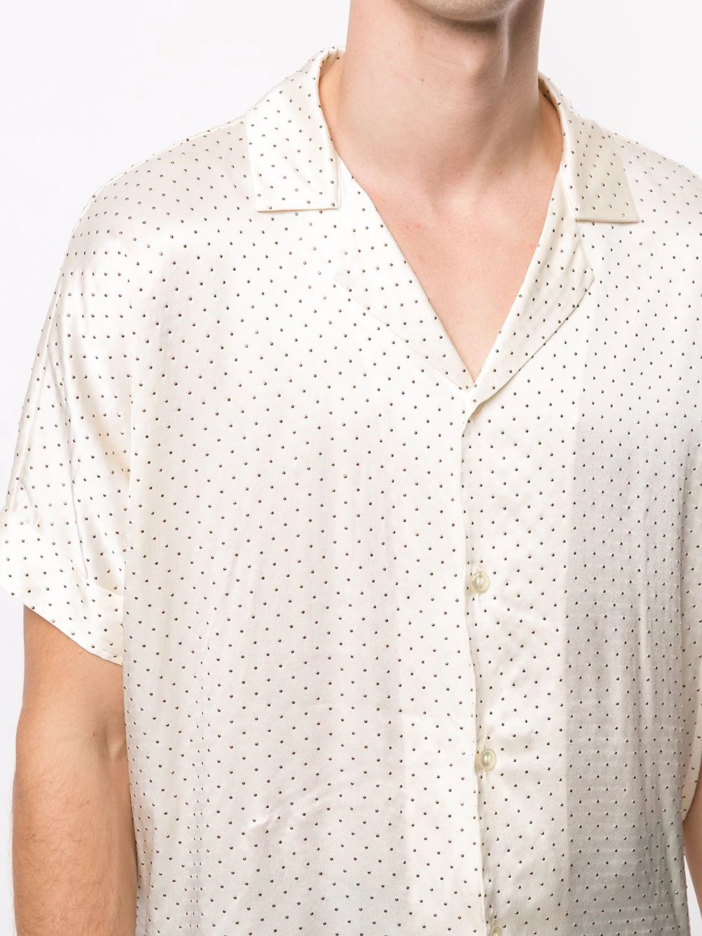 polka dot pyjama-style shirt - 5