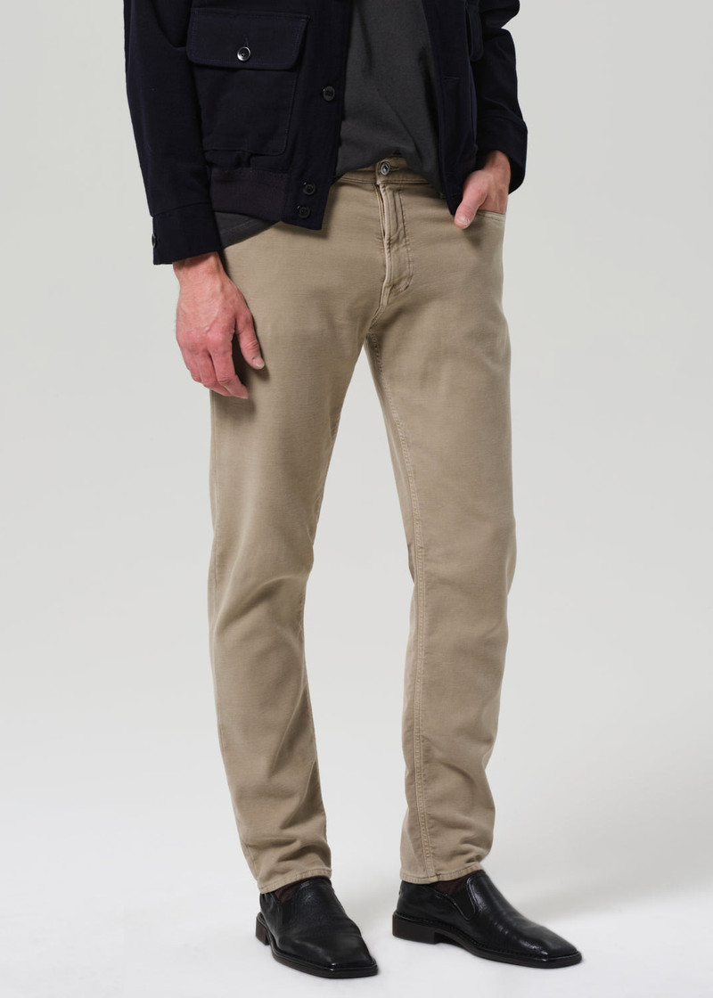 Adler Slim French Terry In Vintage Stone 6