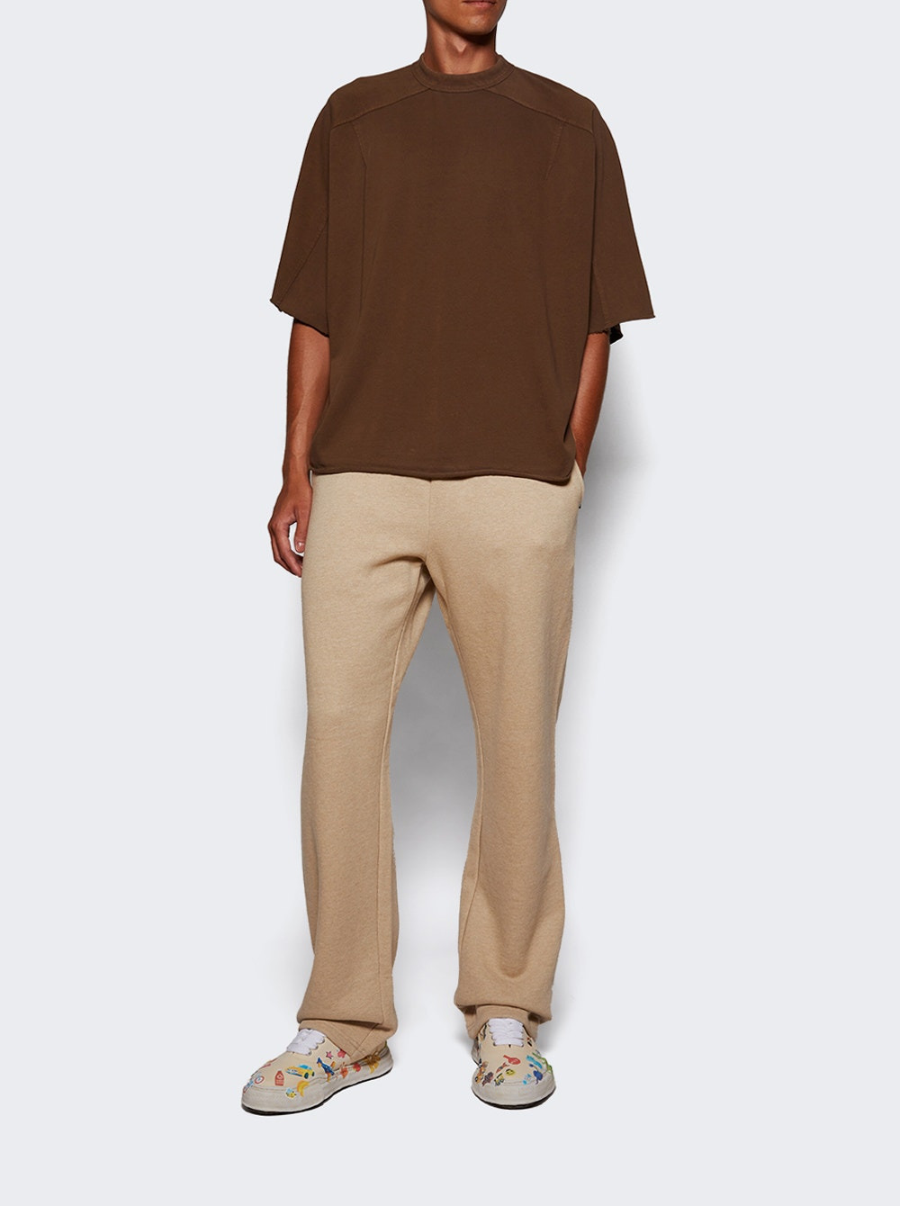 Straight Leg Sweatpant Taupe - 5