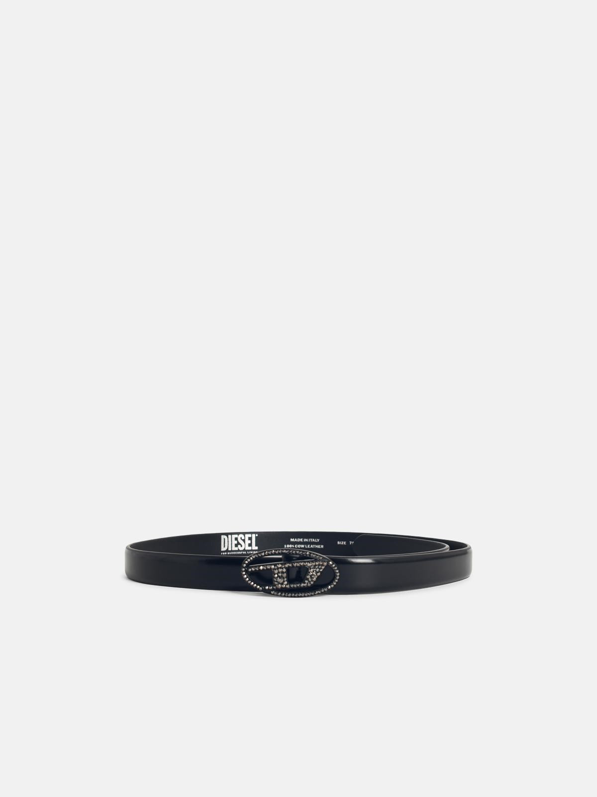 LOW BLACK LEATHER BELT - 1