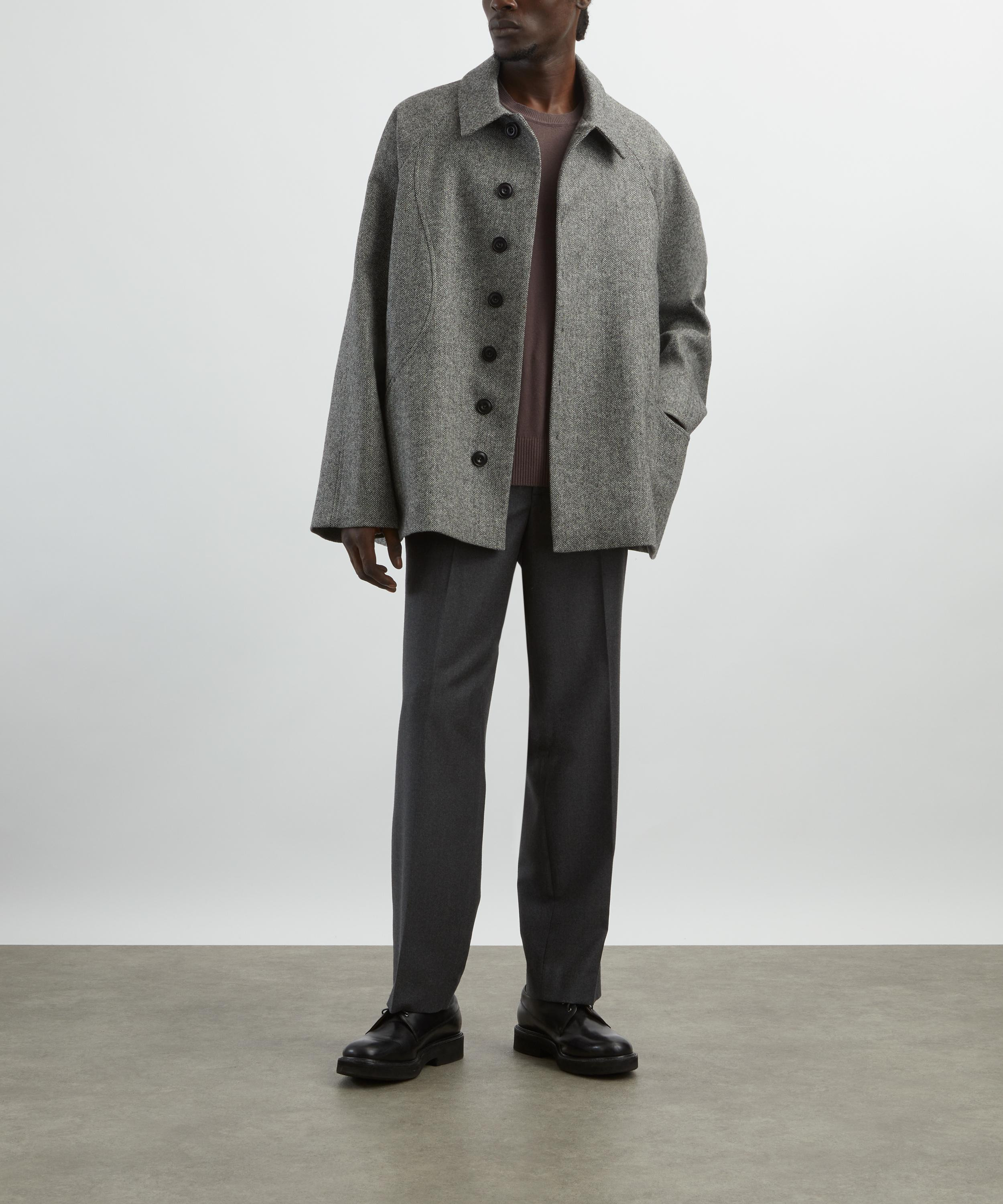 Takeshi Charcoal Wool Jacket - 2