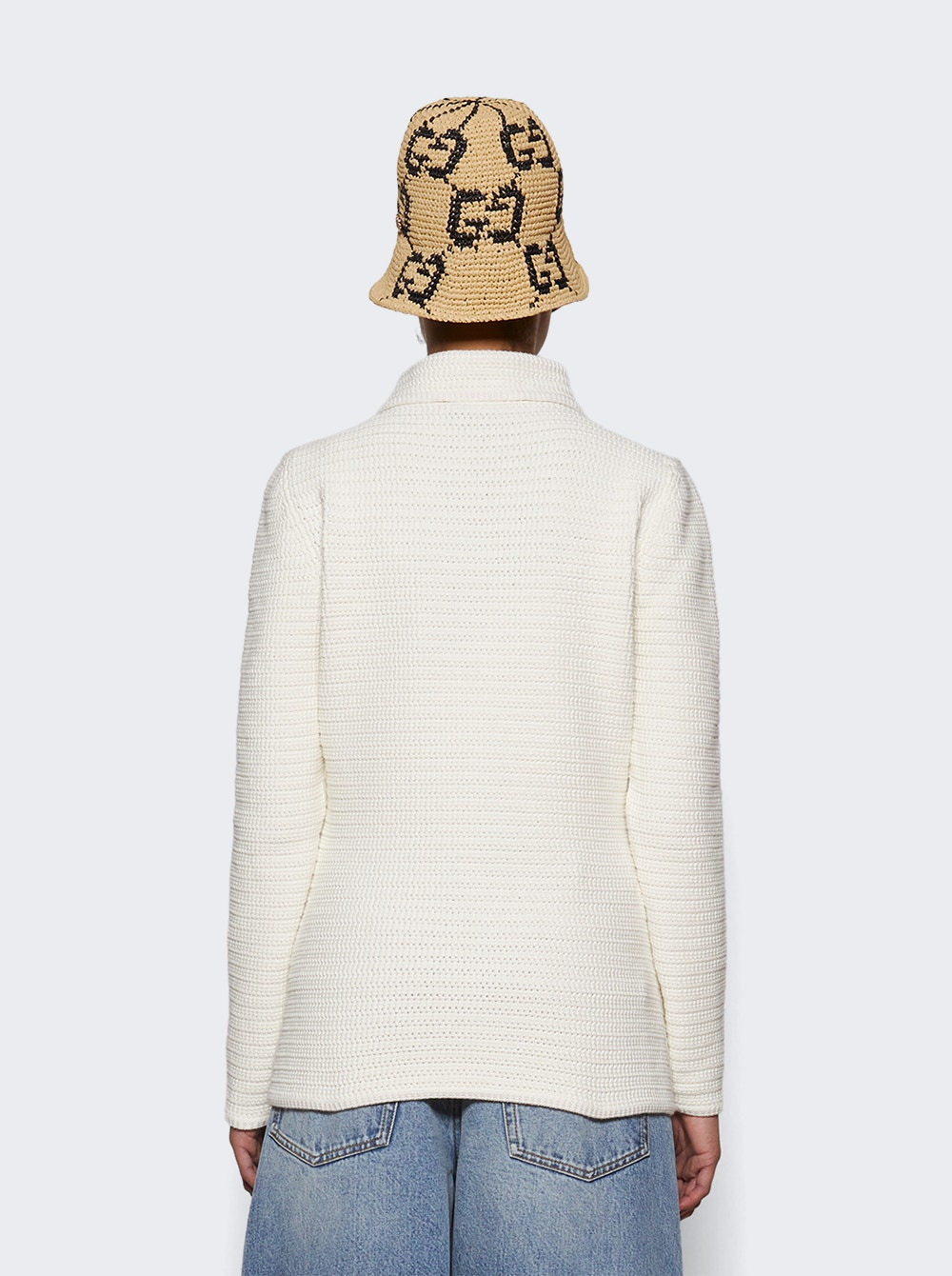 Fine Crochet Cardigan White - 4