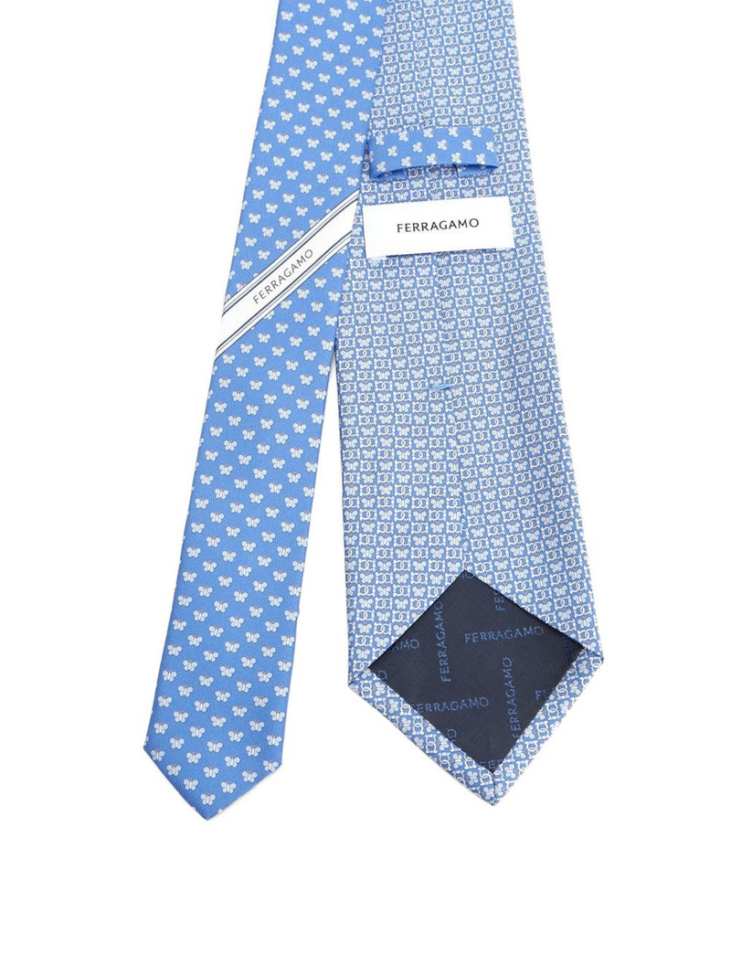 FERRAGAMO butterfly-print tie outlook
