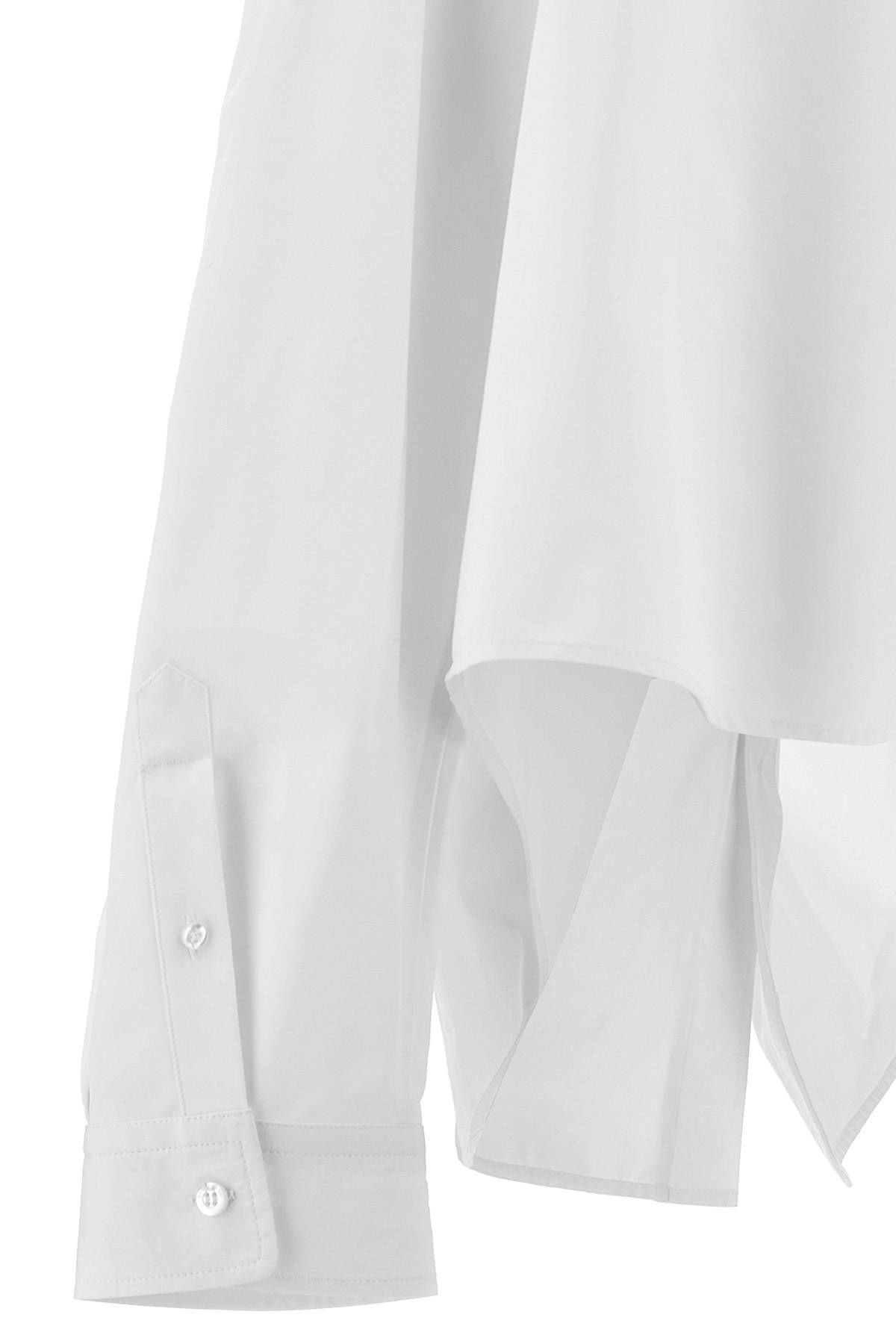 Tシャツ・カットソー BALENCIAGA Asymmetric shirt with logo embroidery Balenciaga Asymmetric Shirt With Logo Embroidery | italist