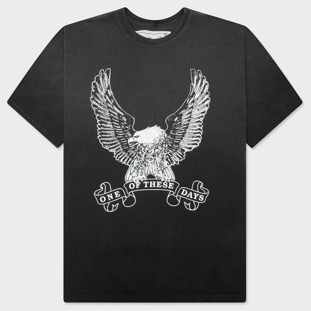 AN AMERICAN ORIGINAL T-SHIRT - SUN FADED BLACK - 1