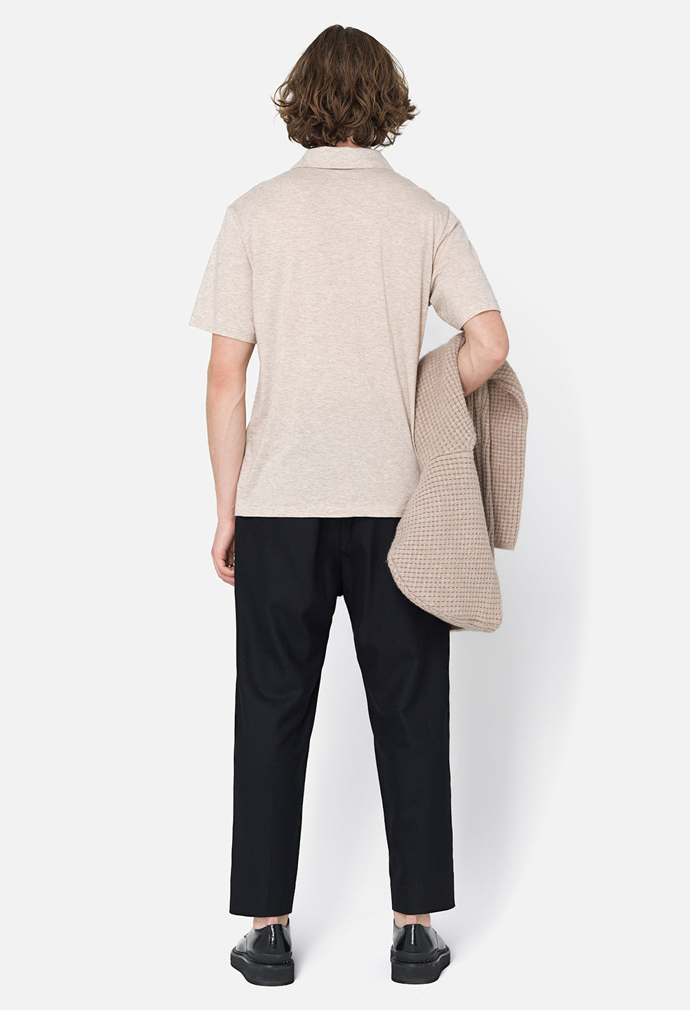 COTTON CASHMERE POLO - 5