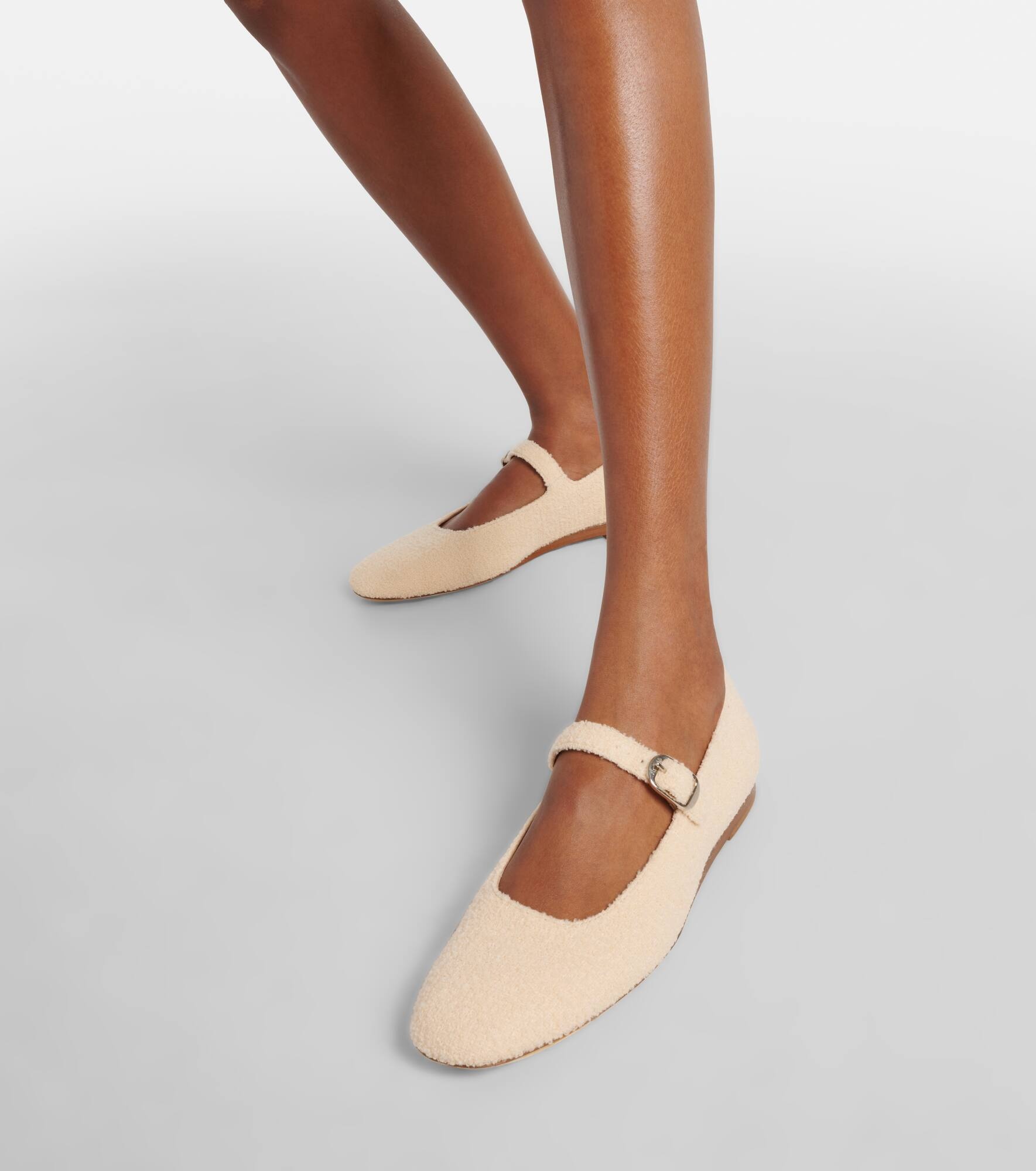 Canvas Mary Jane flats - 4