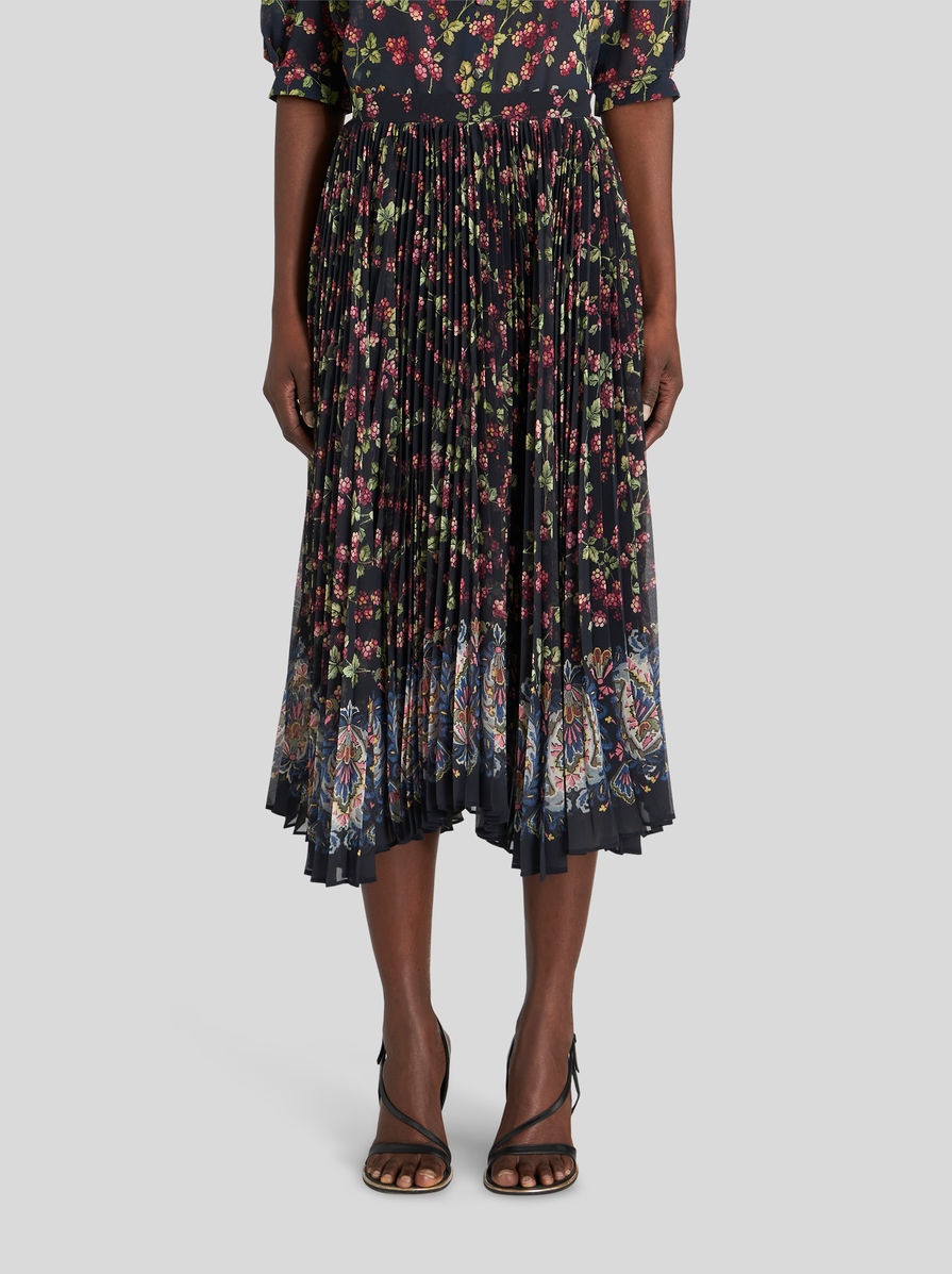 PLEATED GEORGETTE SKIRT - 2