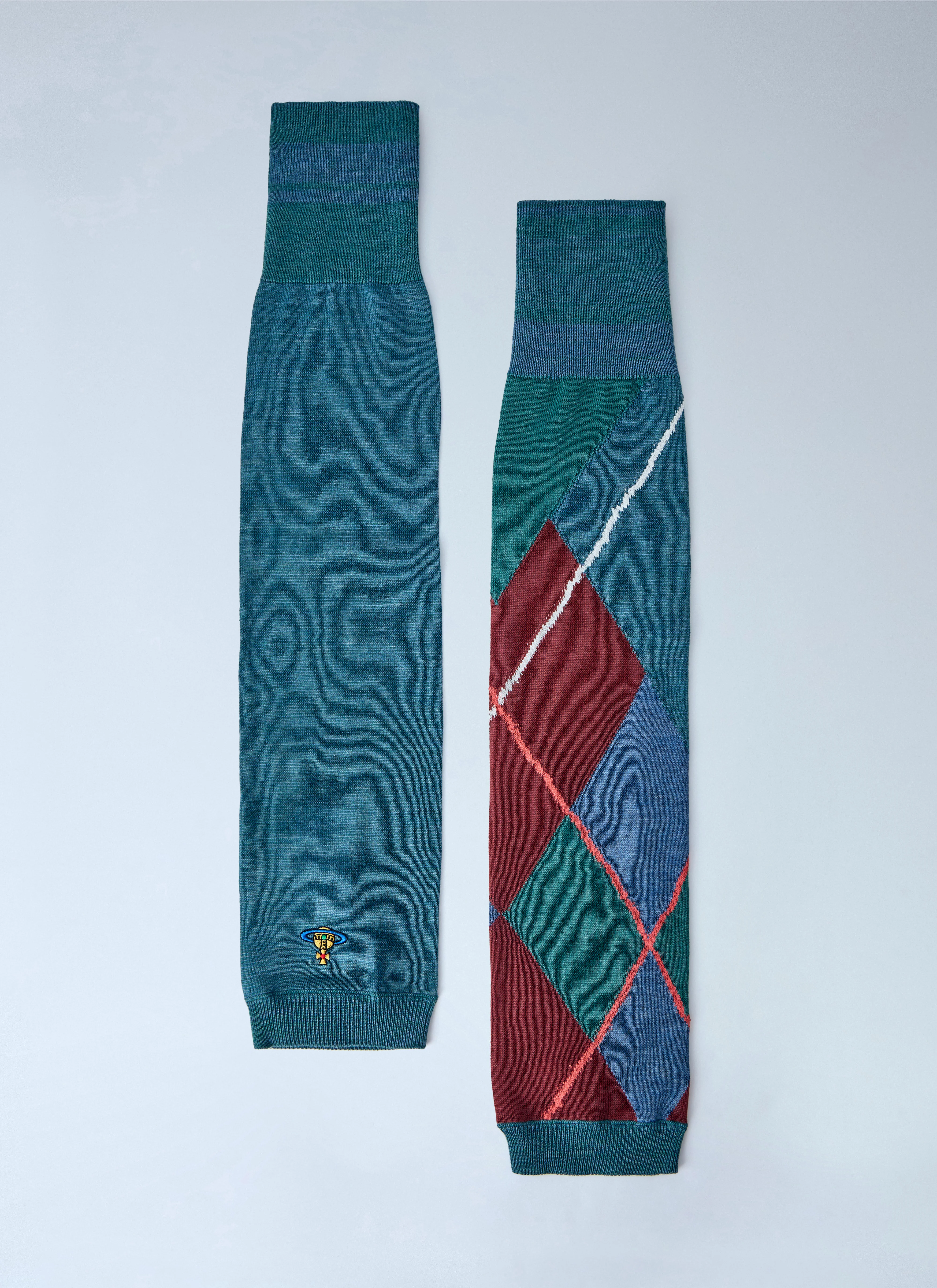 Argyle Arm Warmers - 1