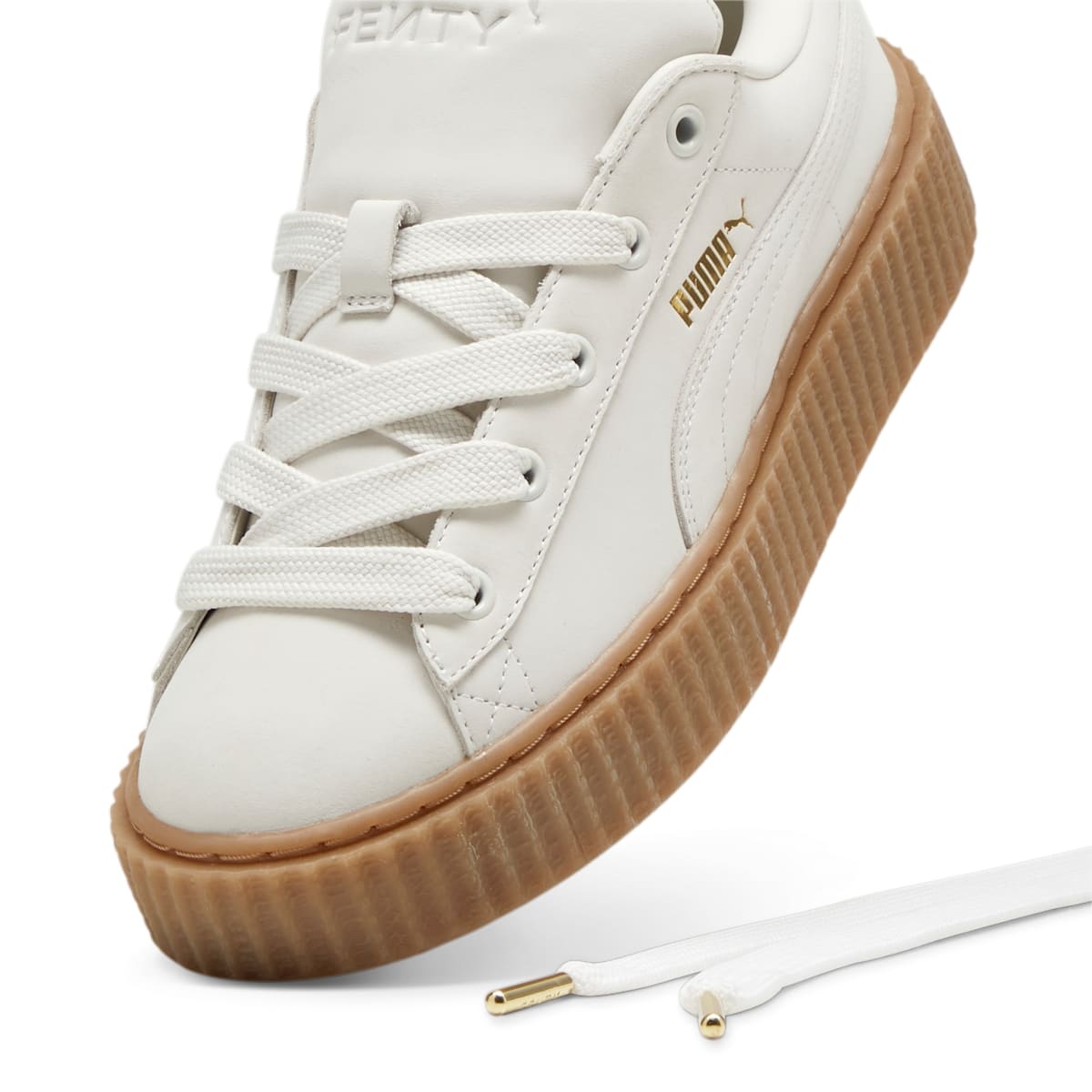 (WMNS) PUMA x Fenty Creeper Phatty 'Earth Tone Pack - Warm White' 399865-03 - 5