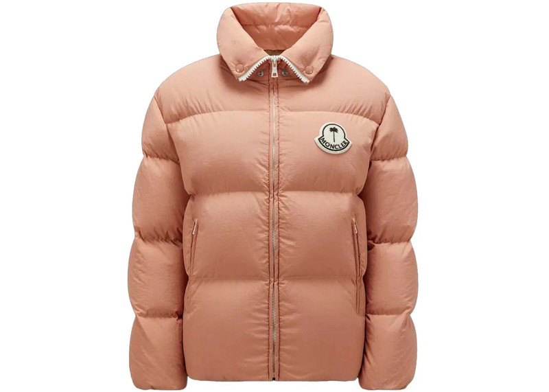 Moncler x Palm Angels Rodmar Short Down Jacket Pink 1
