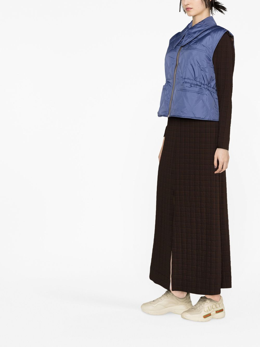 sleeveless drawstring gilet - 4