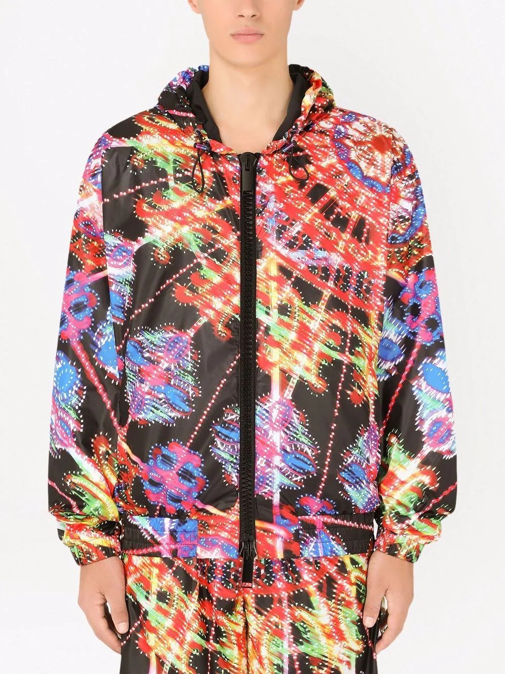 luminaire-print lightweight jacket - 3