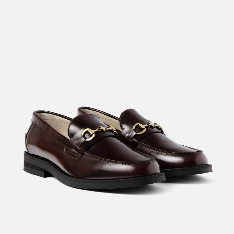 Wilde Buffed Red Plus Bit Loafer - Men's 3
