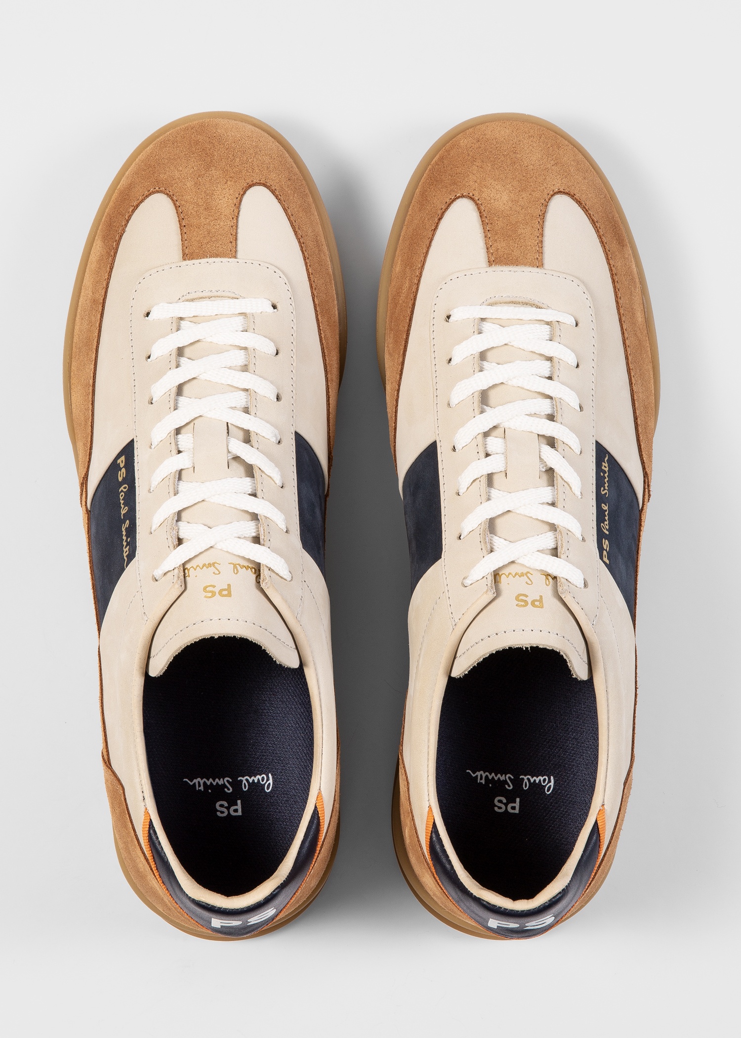 Tan And Beige 'Dover' Trainers - 2