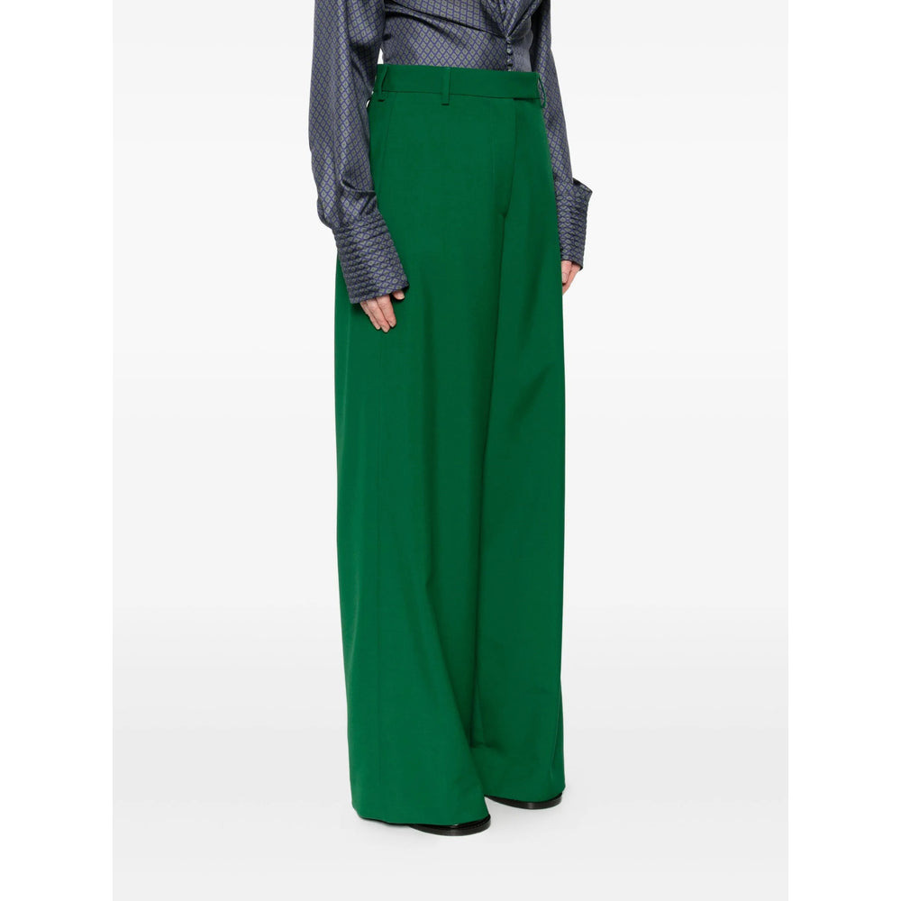 Dries Van Noten Green Trousers - Palazzo Pants Women - 3